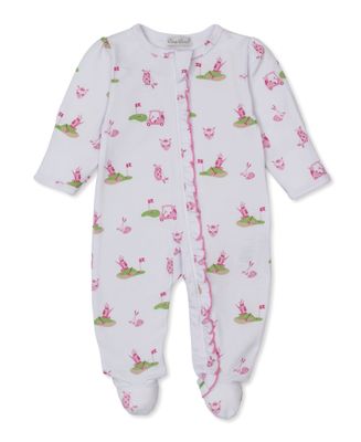 Golf Championship Pink Zip Print Footie