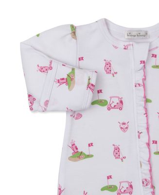 Golf Championship Pink Zip Print Footie