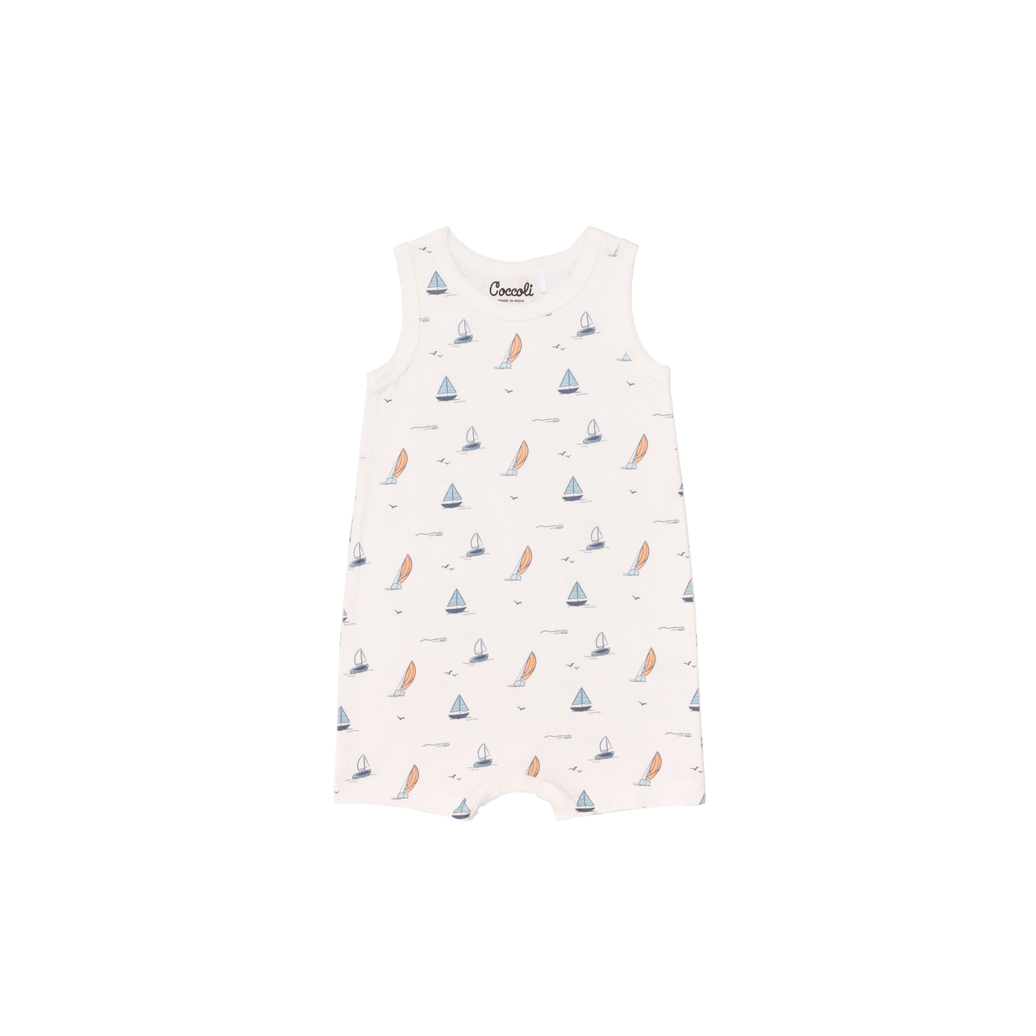Boats on Cream Romper