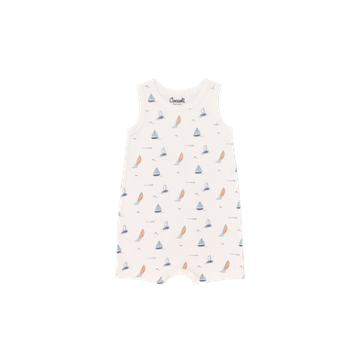 Boats on Cream Romper