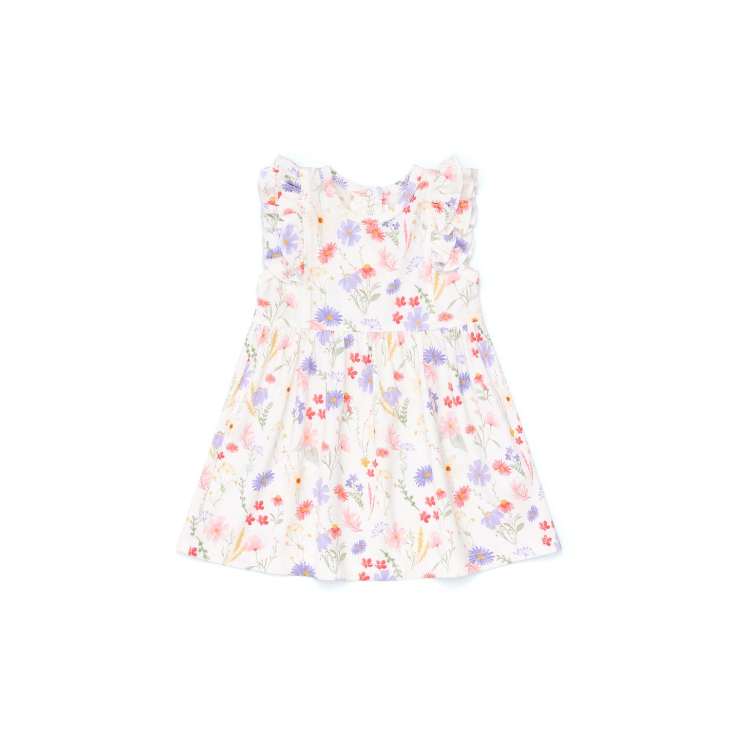 Flowers on Cream Modal Dress