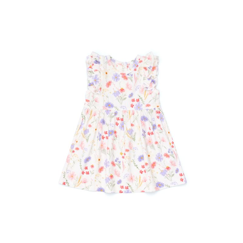Flowers on Cream Modal Dress