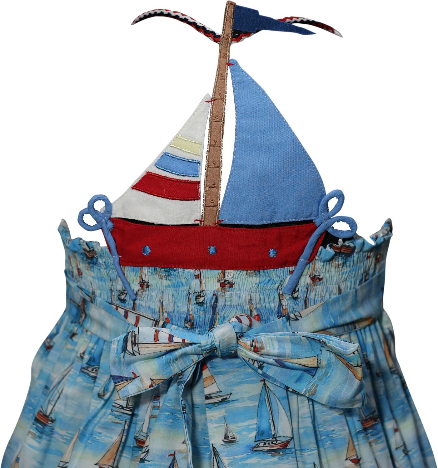 Sailboat Applique Back Dress