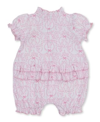 Delicate Blooming Bows Print Playsuit