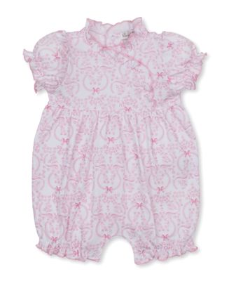 Delicate Blooming Bows Print Playsuit