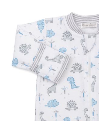 Dinosaur Territory Print Zip Footie