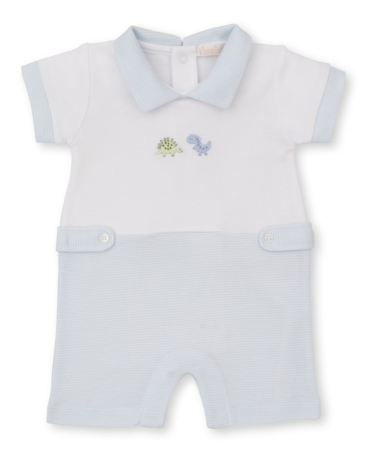 Blue+White Dino Playsuit