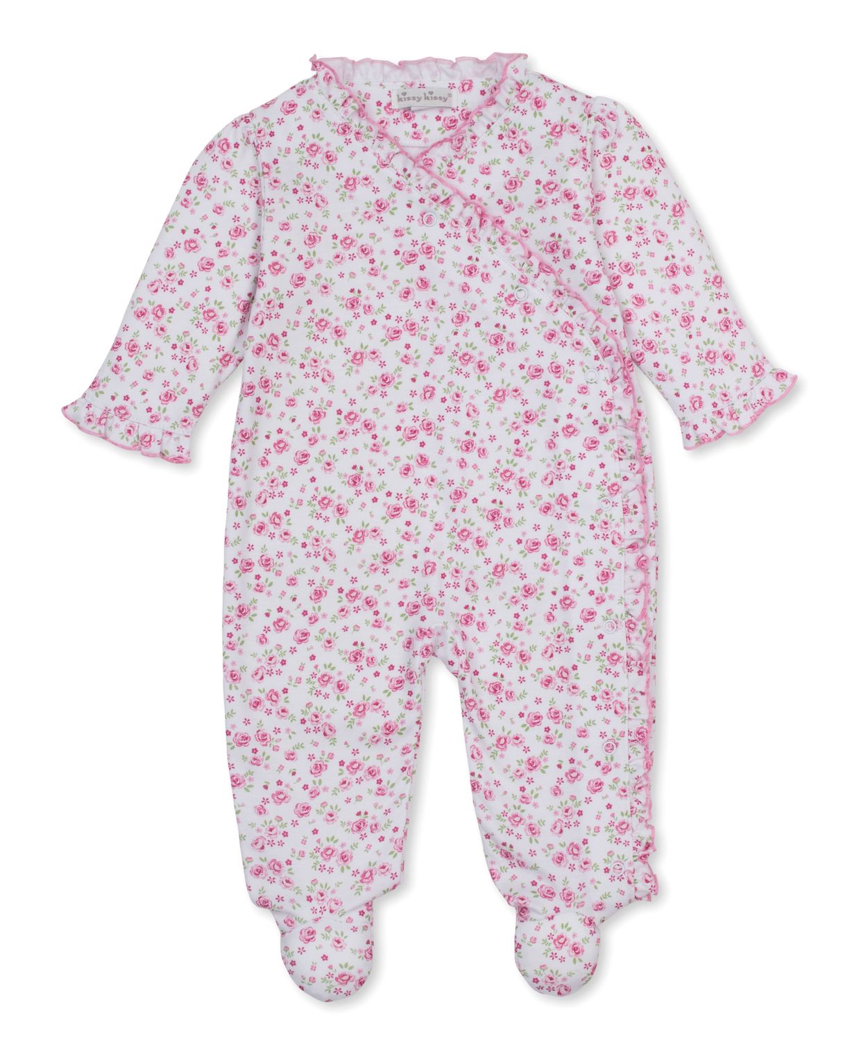 Cottage Rose Print Footie