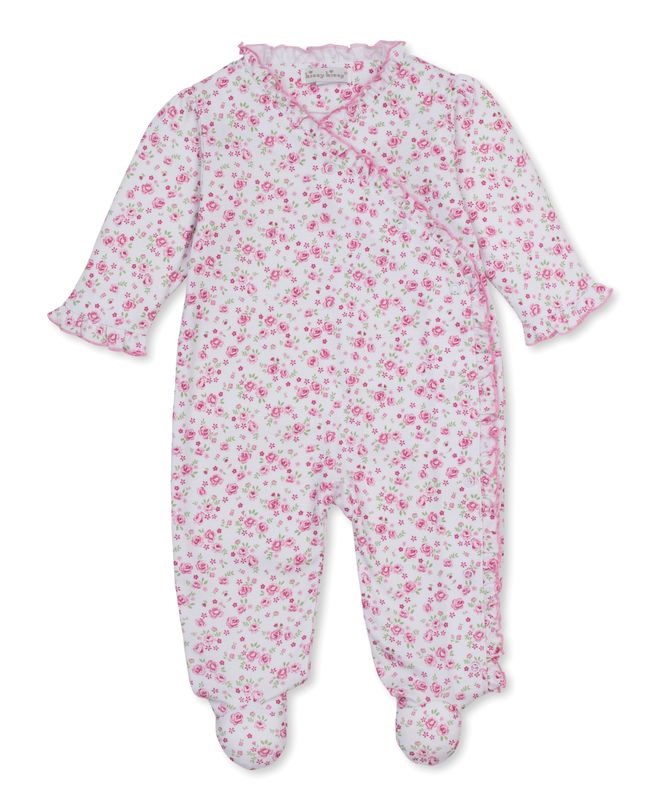 Cottage Rose Print Footie