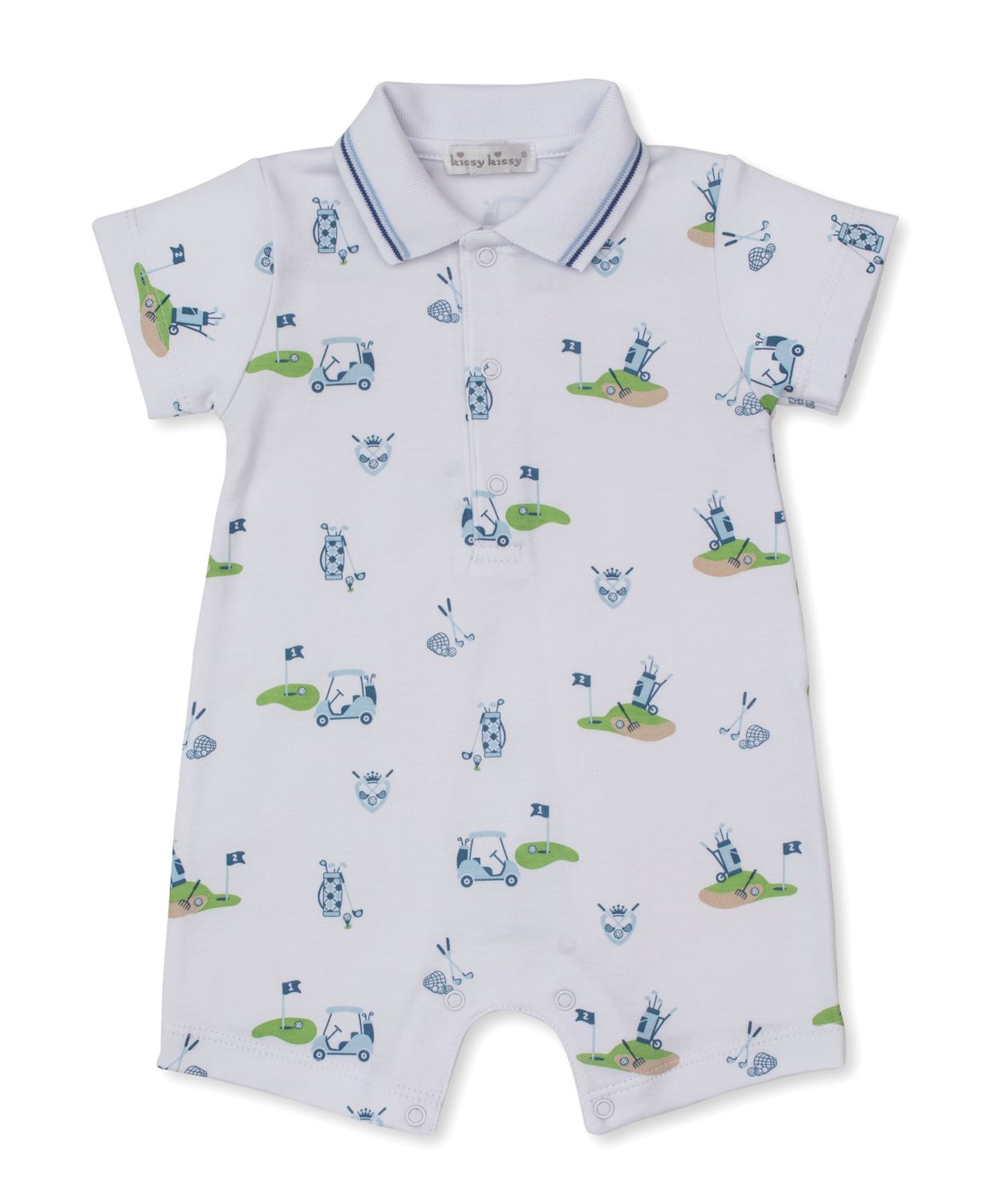 Golf Champ Blue Print Playsuit