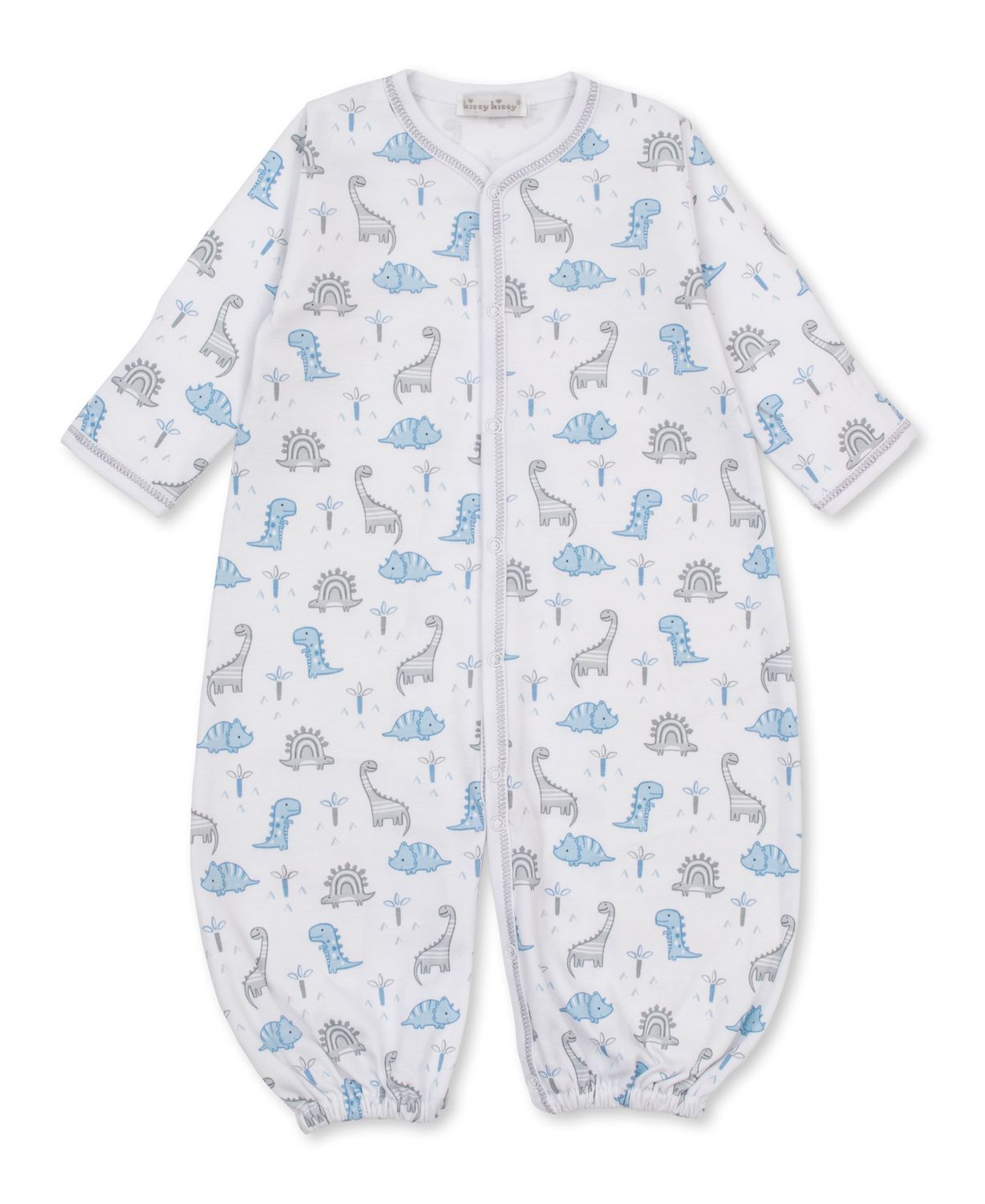 Dinosaur Territory Print Convertible Gown