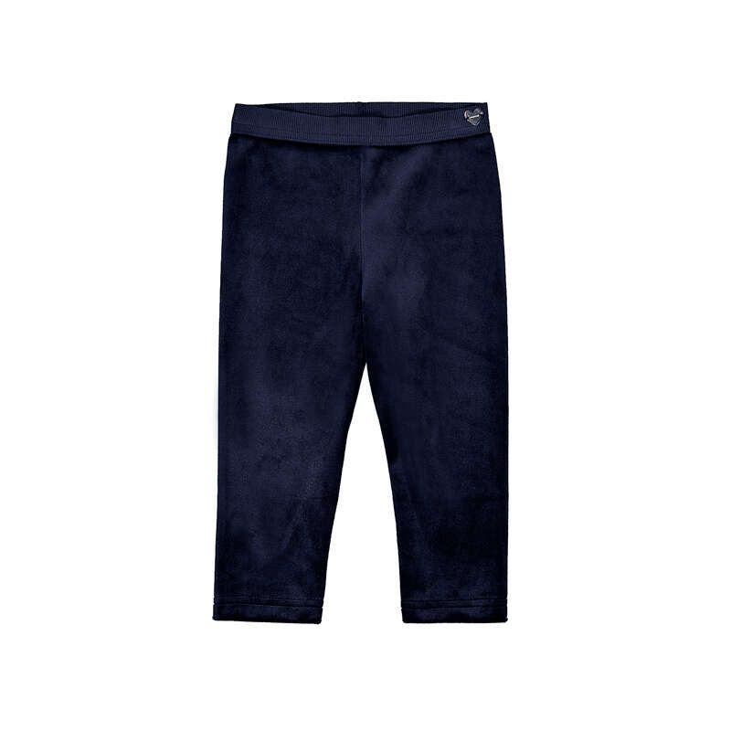 Navy Basic Velvet Leggings