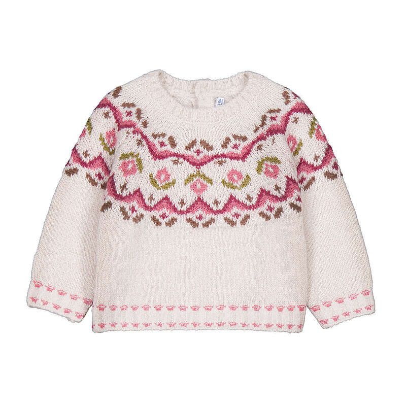 Floral Milk Jacquard Jumper