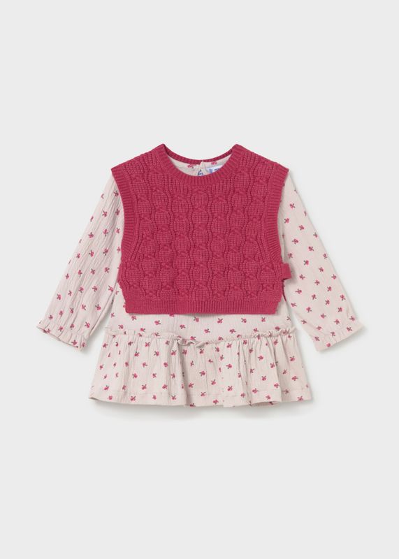 Petal Knitted Vest Dress