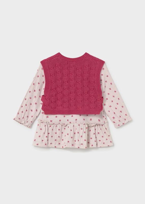 Petal Knitted Vest Dress