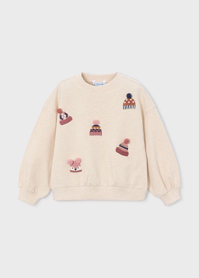 Beanie Embroidered Pullover