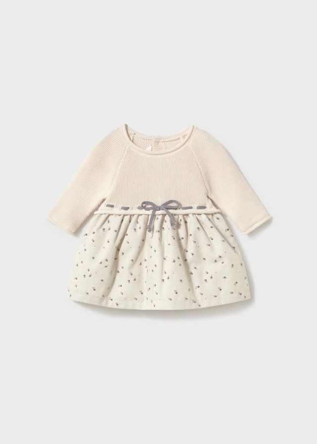 Pottery Combined Knit Dress