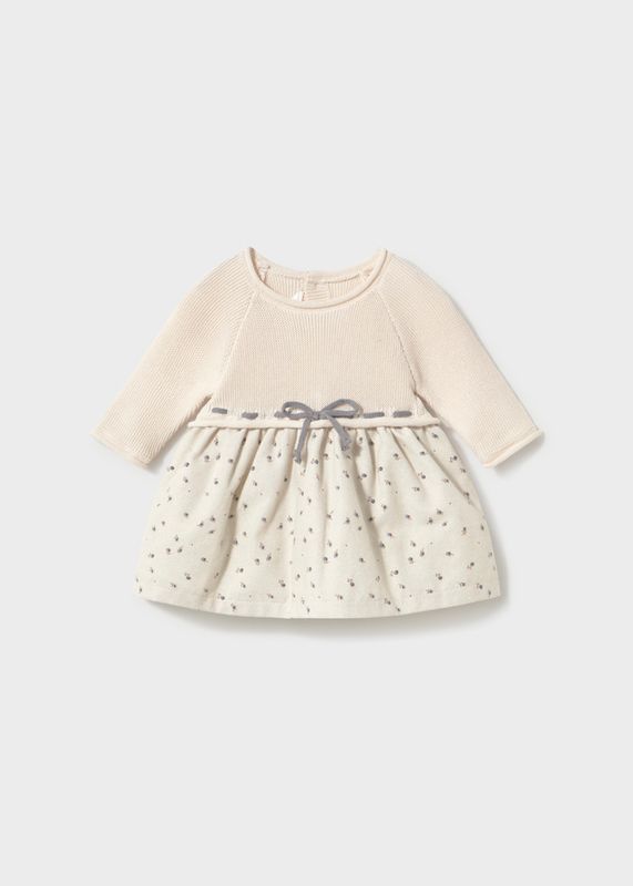 Pottery Combined Knit Dress