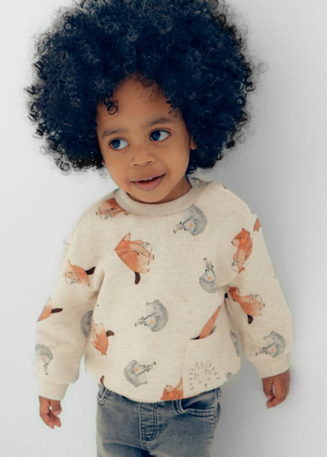 Fox Patterned Pullover