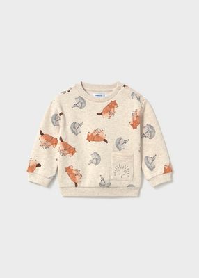 Fox Patterned Pullover