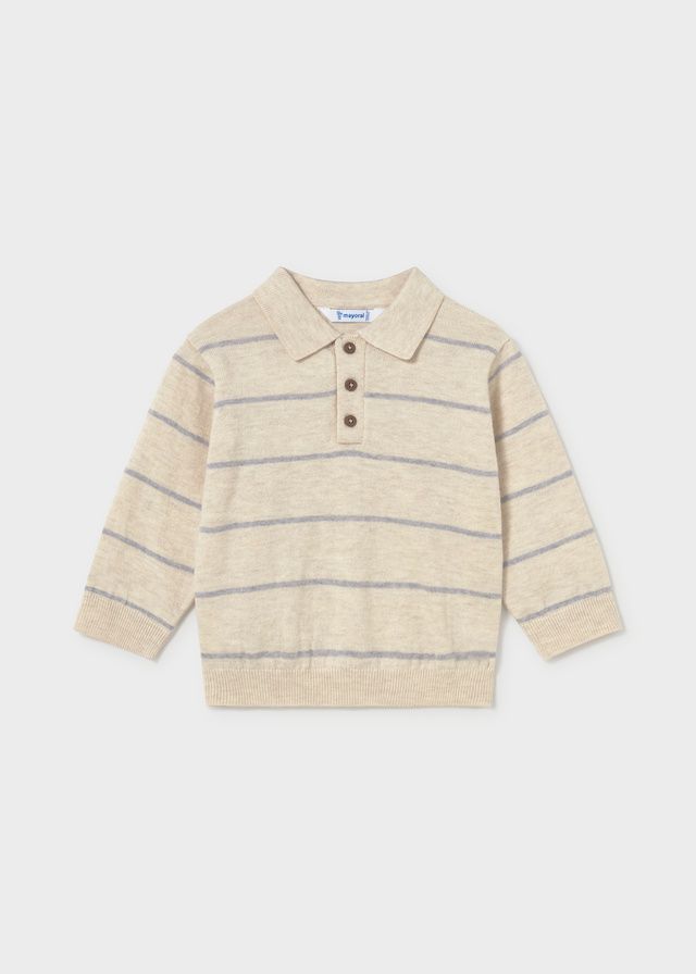 Stone Long-sleeve Knit Polo