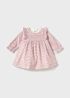 Cipria Printed Velvet Dress