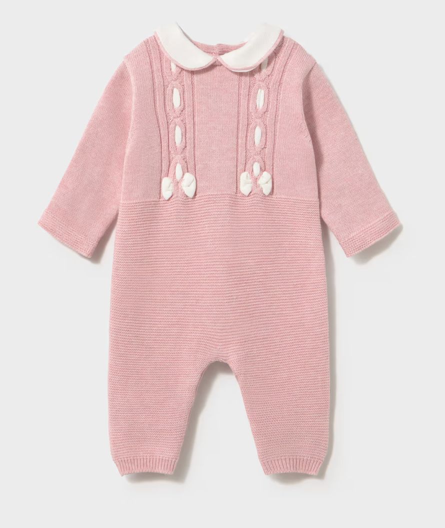 Baby Rose Tricot Romper