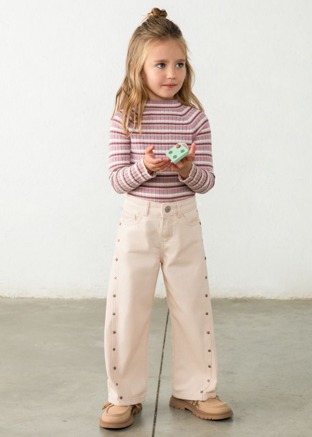 Light Khaki Twill Long Trousers