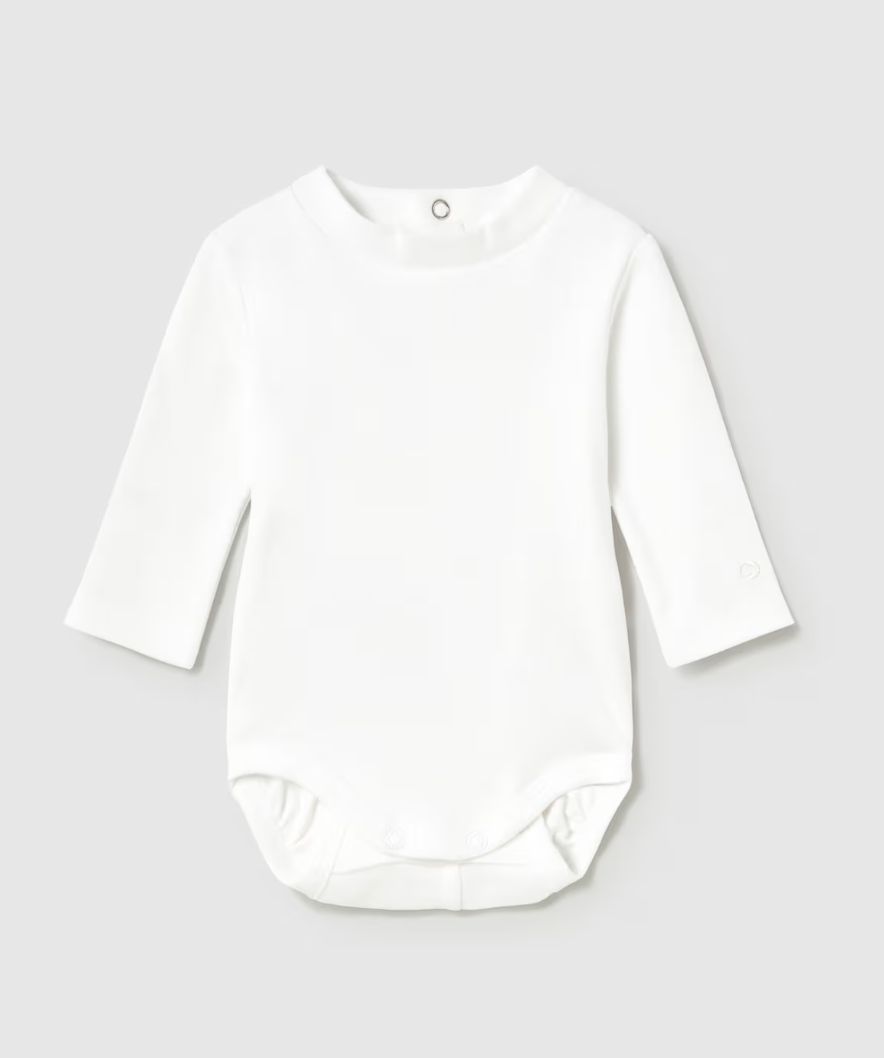 White Mockneck Bodysuit