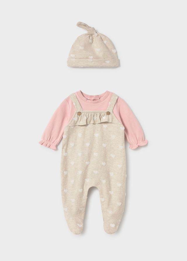 Baby Rose Jacquard Romper