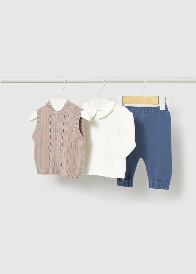 Blueberry Pant Set w/ Long Vest