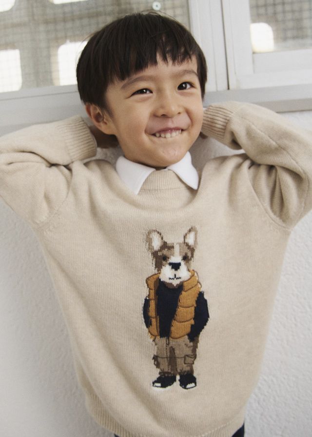 Dashing Dog Oat Jumper