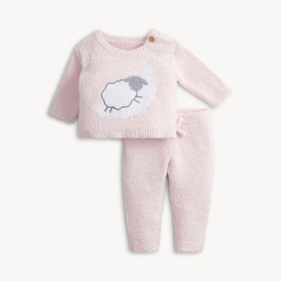 Pink Chenille Sheep Set