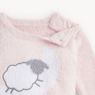 Pink Chenille Sheep Set