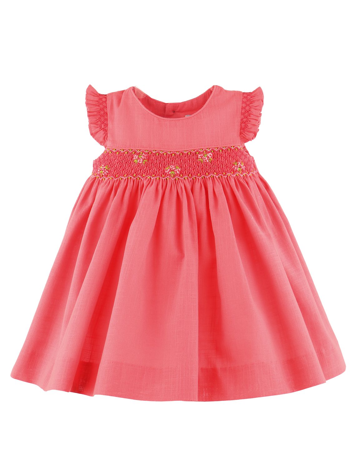 CO Fil a Fil Smock Ruffle Dress