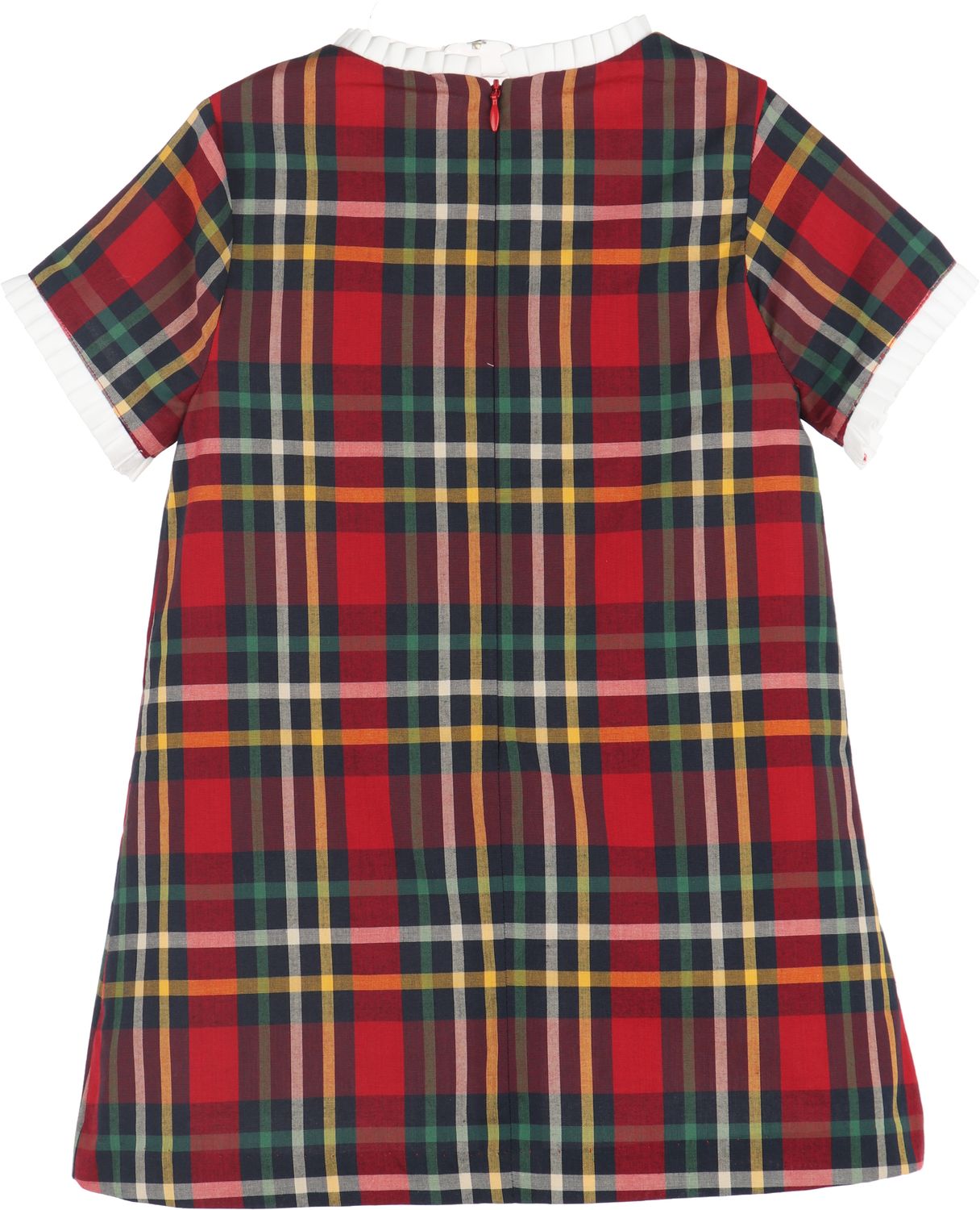 Red Christmas Plaid A-Line Dress