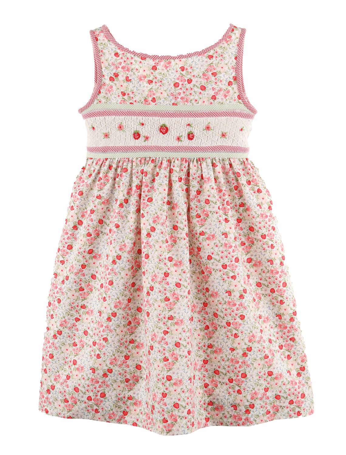 Strawberries Smock Dress