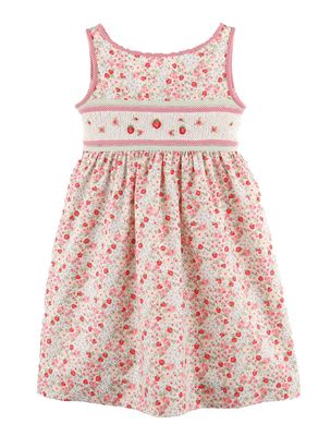 Strawberries Smock Dress