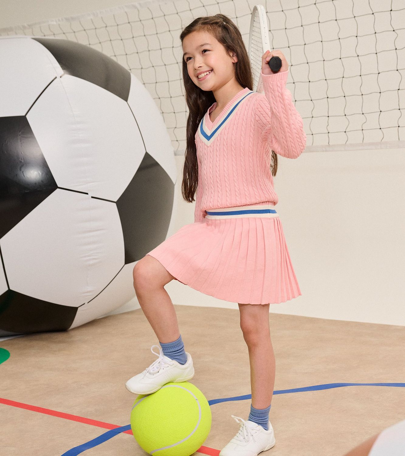 Blossom Pleated Cable Dress