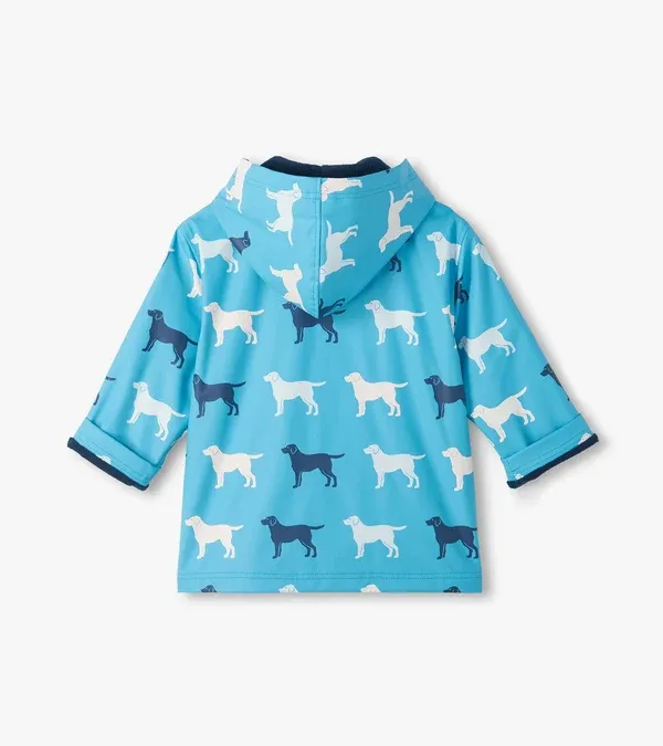 Dog Silhouette Color Change Rain Coat