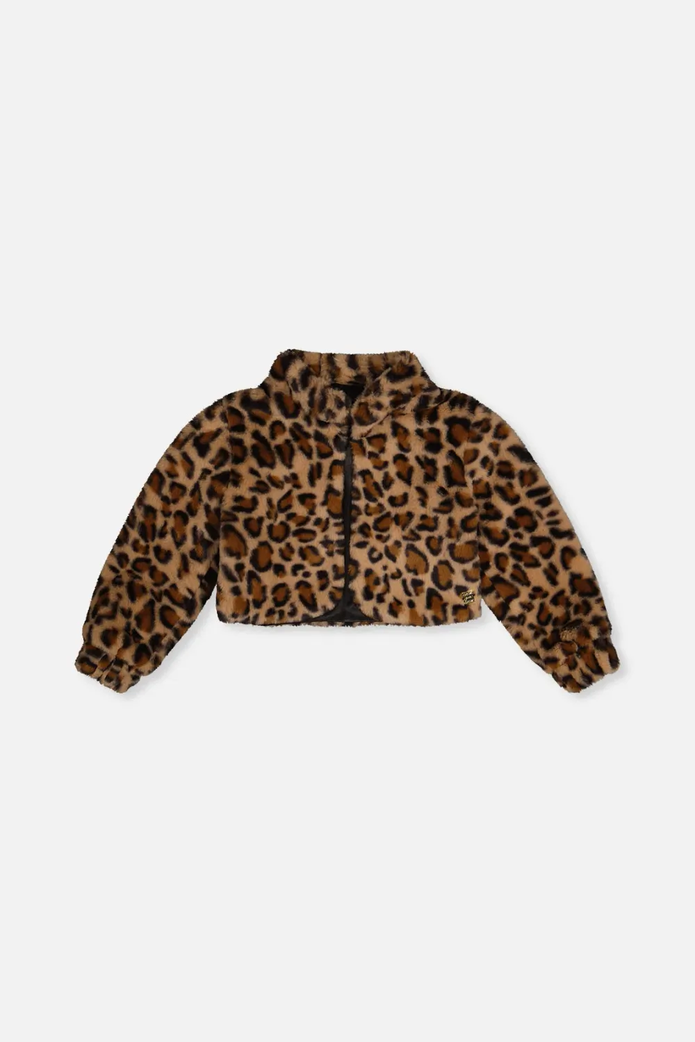 Brown Leopard Faux Fur Jacket