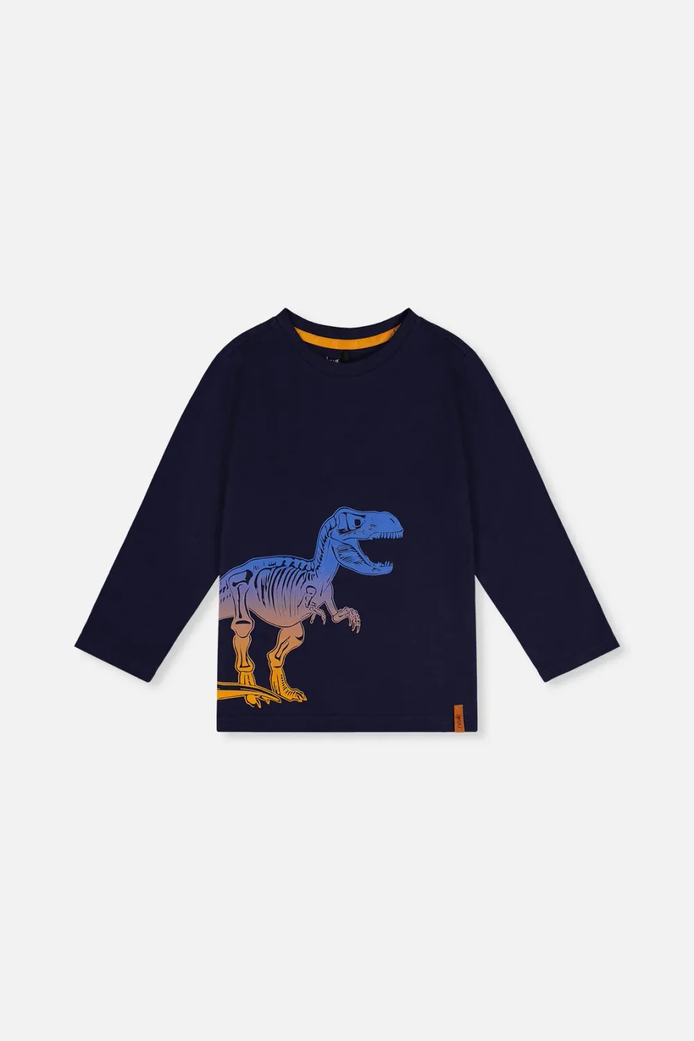 Dark Navy Ombre Dino Long-sleeve