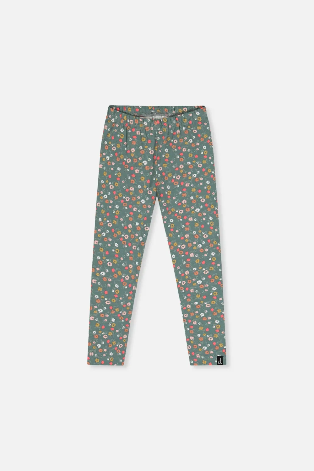 Green Floral Print Leggings
