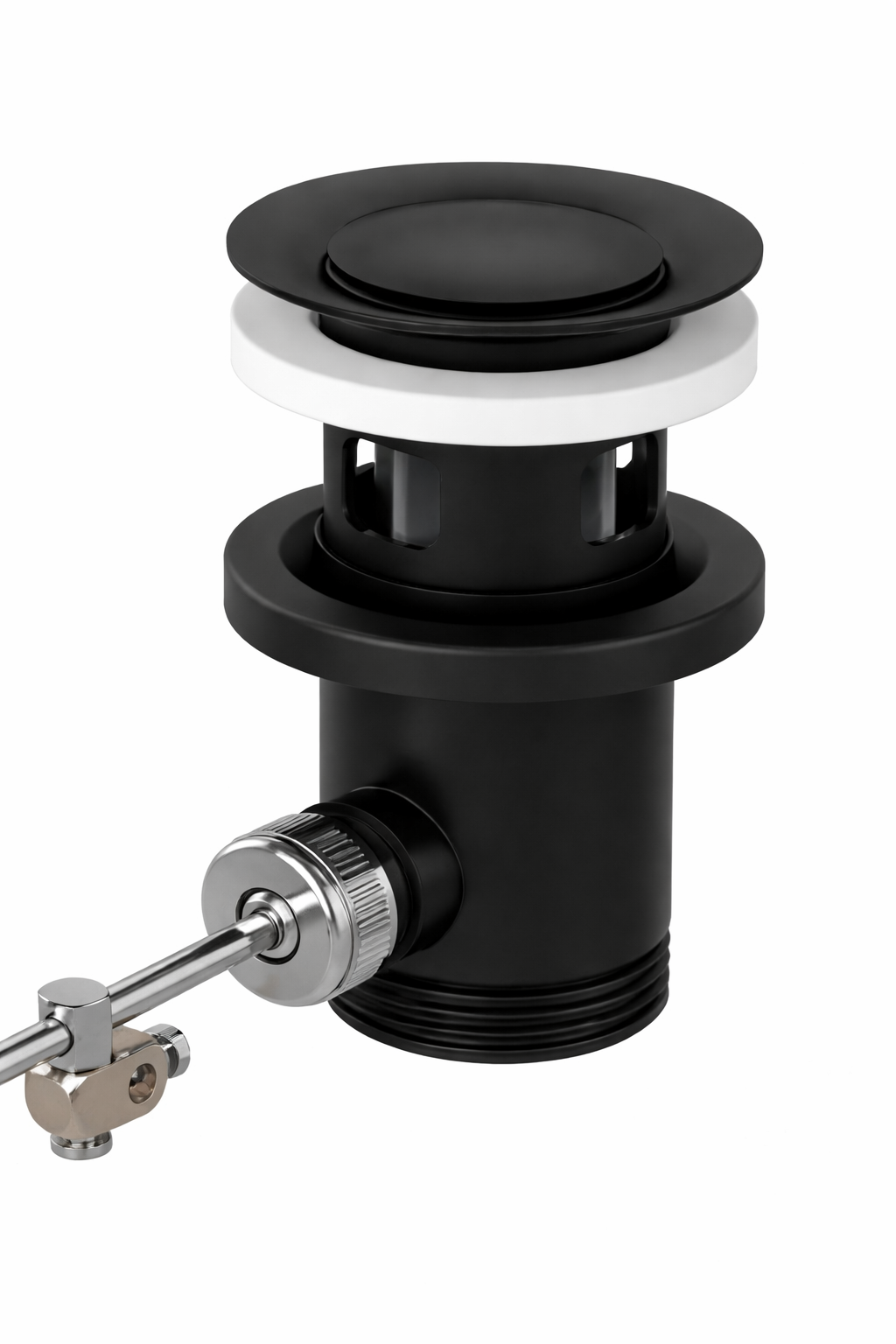Vidage de lavabo synthétique Hansgrohe en noir mat - vue 2