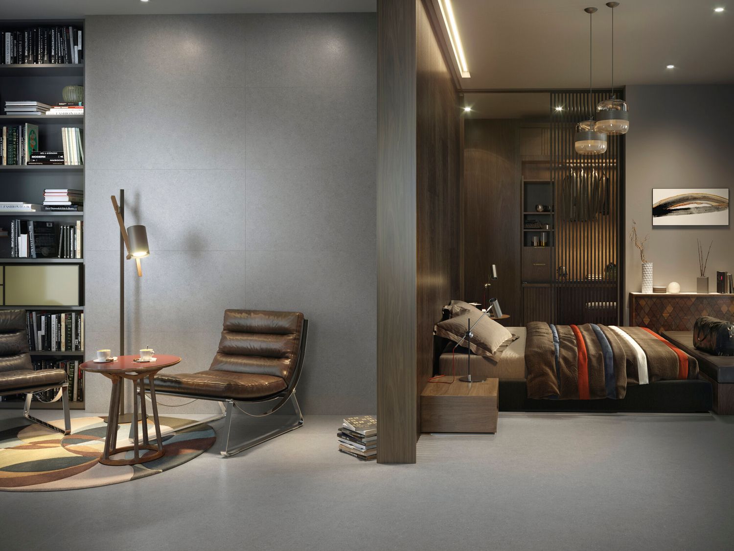 Cifre Ceramica Granite Anthracite Matte Porcelain Stoneware 100 x 100 cm, Rectified