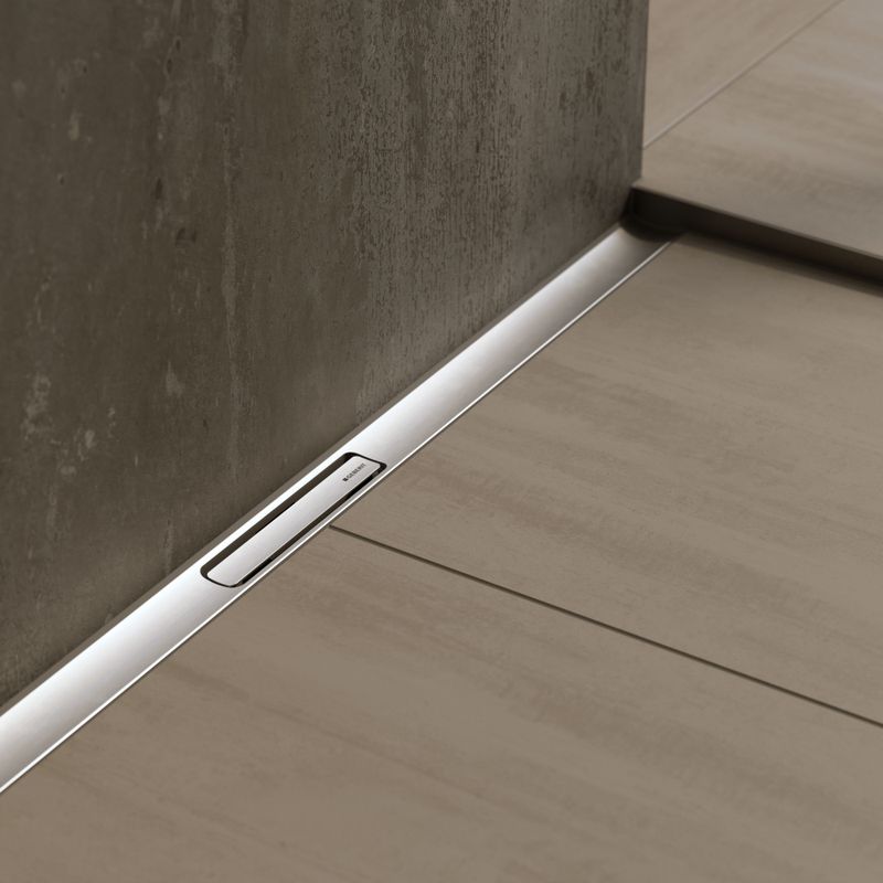 Set de finition Geberit CleanLine30 - Acier inoxydable brossé - Longueur 30 - 90 cm