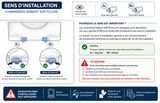 Abattant antibactérien WC Geberit myDay à abaissement automatique