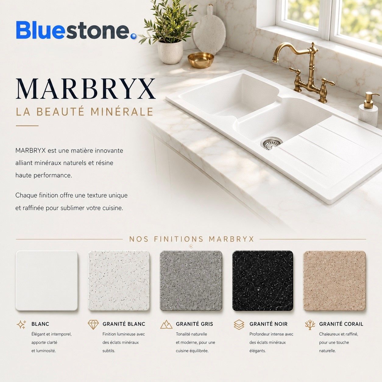 Tamtam 86 cm x 50 cm Built-in Kitchen Sink