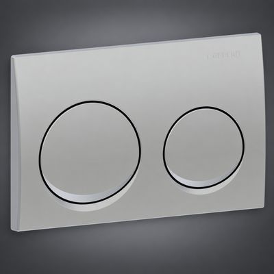 Alpha25 Round Next Generation Flush Plate / Matte Chrome
