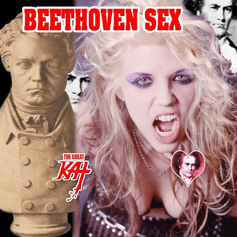 "BEETHOVEN SEX" NEW 18-SONG ALL BEETHOVEN CD Album (30 Min.) by GREAT KAT! Feat Beethoven’s Archduke Mosh, Beethoven Mosh Mashup, SEXtet Beethoven & MORE by KAT! PERSONALIZED SIGNED by KAT to Customer "BEETHOVEN SEX" NEW 18-SONG ALL BEETHOVEN CD Album (30 Min.) by GREAT KAT! Feat Beethoven’s Archduke Mosh, Beethoven Mosh Mashup, SEXtet Beethoven & MORE by KAT! PERSONALIZED SIGNED by KAT to Customer